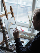 Load image into Gallery viewer, Custom Oil Painting from Your Photo - Family and Pet Portraits, Free Worldwide Shipping