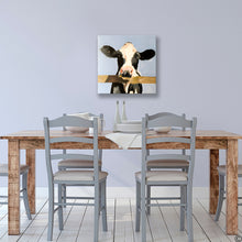 Load image into Gallery viewer, Cows Are On The Fence - Canvas Wall Art Print