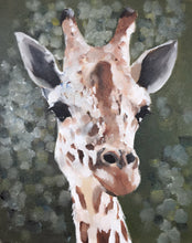 Load image into Gallery viewer, Giraffe Painting, Prints, Posters, Originals, Commissions, Wall art - Canvas Print - Fine Art - from original oil painting by James Coates