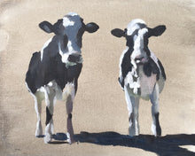 Load image into Gallery viewer, Cows Painting, Prints, Posters, originals, Commissions, Wall art ,Fine Art - from original oil painting by James Coates