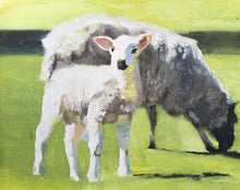 Load image into Gallery viewer, Sheep Painting, Posters, Prints, Commissions, Fine art, from original painting by J Coates