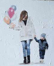 Load image into Gallery viewer, Mommy and son Painting, PRINTS, Canvas, Posters, Commissions, Fine Art - from original oil painting by James Coates