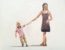 Load image into Gallery viewer, Family Painting, Prints, Posters, Originals, Commissions, Fine Art - from original oil painting by James Coates