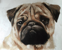 Load image into Gallery viewer, Pug Dog Painting - Dog art - Dog Print - Fine Art - from original oil painting by James Coates