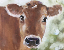 Load image into Gallery viewer, Cow Painting -Cow art - Cow Print - Fine Art - from original oil painting by James Coates
