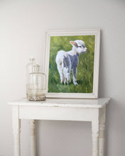 Load image into Gallery viewer, Little Lamb Painting, PRINTS, Canvas, Poster Commissions, Fine Art - from original oil painting by James Coates
