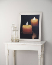 Load image into Gallery viewer, Candles Painting, Wall art, Canvas Print , Fine Art, from original oil painting by James Coates
