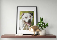 Load image into Gallery viewer, Staffy Dog Painting, Prints, Posters, Originals, Commissions - Fine Art - from original oil painting by James Coates