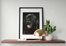 Load image into Gallery viewer, Black Labrador Painting, Posters, Prints, Originals, Commissions , Fine Art - from original oil painting by James Coates