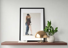 Load image into Gallery viewer, Love Painting, couple Poster, romance Wall art, Canvas Print, Fine Art - from original oil painting by James Coates