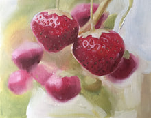 Load image into Gallery viewer, Strawberries Painting, Food art, posters, Prints - Fine Art from original oil painting by James Coates