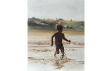 Load image into Gallery viewer, Boy on beach, Painting Beach art, Beach Prints , Fine Art - from original oil painting by James Coates