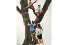 Load image into Gallery viewer, Children in Tree Painting, Prints, Posters, Originals, Commissions, Fine Art - from original oil painting by James Coates