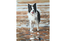 Load image into Gallery viewer, Dog on beach Painting, PRINTS, Canvas, Posters, Commissions, Fine Art - from original oil painting by James Coates