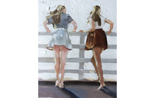 Load image into Gallery viewer, Women- best freinds - Painting -Wall art - Canvas Print - Fine Art - from original oil painting by James Coates