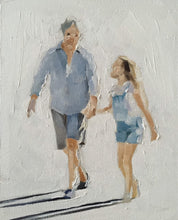 Load image into Gallery viewer, Daddy and daughter - Painting -Wall art - Canvas Print - Fine Art - from original oil painting by James Coates