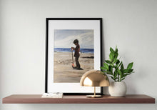 Load image into Gallery viewer, Child on beach Painting, PRINTS, Canvas, Posters, Originals, Commissions - Fine Art - from original oil painting by James Coates