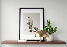 Load image into Gallery viewer, Old man shopping Painting, Prints, Posters, Canvas, Originals, Commissions, Fine Art - from original oil painting by James Coates