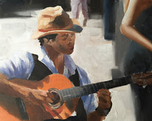 Load image into Gallery viewer, Guitar- Painting -Wall art - Canvas Print - Fine Art - from original oil painting by James Coates