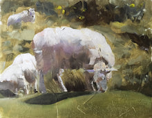 Load image into Gallery viewer, Sheep Painting, Poster, Wall art, Prints - Fine Art - from original oil painting by James Coates