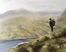 Load image into Gallery viewer, Hiking - Painting -Wall art - Canvas Print - Fine Art - from original oil painting by James Coates