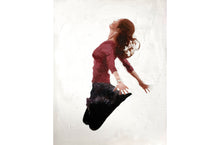 Load image into Gallery viewer, Woman jumping Painting, PRINTS, Canvas, Posters, Commissions, Fine Art - from original oil painting by James Coates