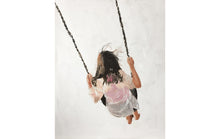 Load image into Gallery viewer, Girl on swing - Painting - Poster - Wall art - Canvas Print - Fine Art - from original oil painting by James Coates