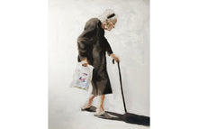 Load image into Gallery viewer, Old lady Painting, old lady Wall art, woman Canvas Print , Fine Art - from original oil painting by James Coates