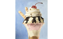 Load image into Gallery viewer, Ice cream Sundae Painting, Prints, Canvas, Posters, Originals, Commissions, Fine Art from original oil painting by James Coates