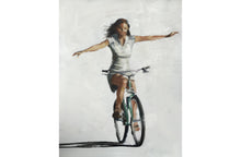 Load image into Gallery viewer, No hands Cycling Painting, Prints, Canvas, Posters, Originals, Commissions - Fine Art - from original oil painting by James Coates