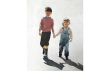 Load image into Gallery viewer, Children holding hands Painting, Prints, Posters, Originals, Commissions, Fine Art - from original oil painting by James Coates