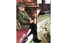 Load image into Gallery viewer, Man and Dog in Pub Painting, Prints, Poster, Originals, Commissions, Fine Art - from original oil painting by James Coates