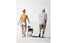 Load image into Gallery viewer, Couple and dog Painting - Poster - Wall art - Canvas Print - Fine Art - from original oil painting by James Coates