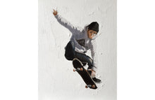 Load image into Gallery viewer, Skateboarder Painting, Wall art, skateboarding Canvas Print, Fine Art - from original oil painting by James Coates