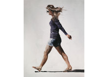 Load image into Gallery viewer, Woman walking - Painting -Wall art - Canvas Print - Fine Art - from original oil painting by James Coates