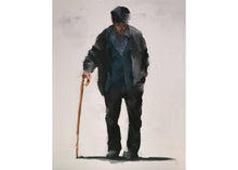 Load image into Gallery viewer, Old Man Painting, man Poster, Wall art, Canvas Print - Fine Art - from original oil painting by James Coates