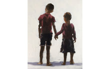 Load image into Gallery viewer, Children holding hands Painting , Prints, Canvas, Originals, Commissions - Fine Art - from original oil painting by James Coates