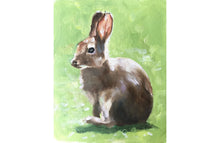 Load image into Gallery viewer, Rabbit Painting, Poster, Wall art, Prints - Fine Art - from original oil painting by James Coates