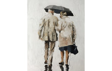 Load image into Gallery viewer, Couple in the rain Painting, Posters, Prints, Wall art, commissions, Fine Art - from original oil painting by James Coates