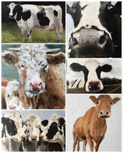 Load image into Gallery viewer, Cow Painting , Cow art, Cow Print, Fine Art - from original oil painting by James Coates