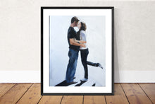 Load image into Gallery viewer, Couple kissing Painting, Prints, Canvas, Posters, Originals, Commissions, Fine Art - from original oil painting by James Coates
