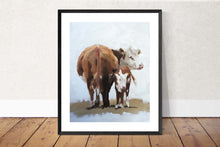Load image into Gallery viewer, Cow Painting - Cow art - Cow Print - Fine Art - from original oil painting by James Coates