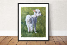 Load image into Gallery viewer, Little Lamb Painting, PRINTS, Canvas, Poster Commissions, Fine Art - from original oil painting by James Coates