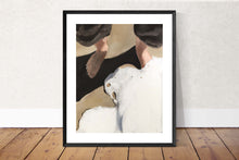 Load image into Gallery viewer, Feet in the ocean Painting, Beach art, Beach Prints, Fine Art - from original oil painting by James Coates