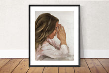Load image into Gallery viewer, Praying Painting, prayer Poster, Wall art , Canvas Print, Fine Art - from original oil painting by James Coates