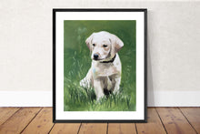 Load image into Gallery viewer, Labrador Puppy Painting, Prints, Canvas, Originals, Commissions, Fine Art - from original oil painting by James Coates