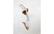 Load image into Gallery viewer, Girl jumping for joy Painting- Poster - Wall art - Canvas Print - Fine Art - from original oil painting by James Coates