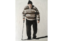 Load image into Gallery viewer, Old Man Painting, Man Poster, Wall art, Canvas Print - Fine Art - from original oil painting by James Coates