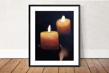 Load image into Gallery viewer, Candle Painting, Prints, Canvas, Posters, Originals, Commissions, Fine Art from original oil painting by James Coates