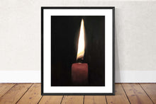 Load image into Gallery viewer, Candle Painting - Still life art - Canvas and Paper Prints Fine Art from original oil painting by James Coates